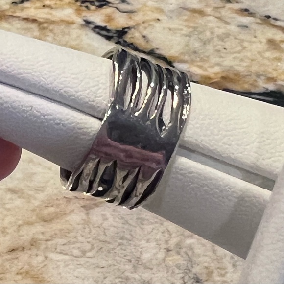 ⭐️ Israel Pearl Sterling Silver Ring Size 5.5/6 - Picture 10 of 14